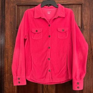 Lands' End Pink Fleece Jacket